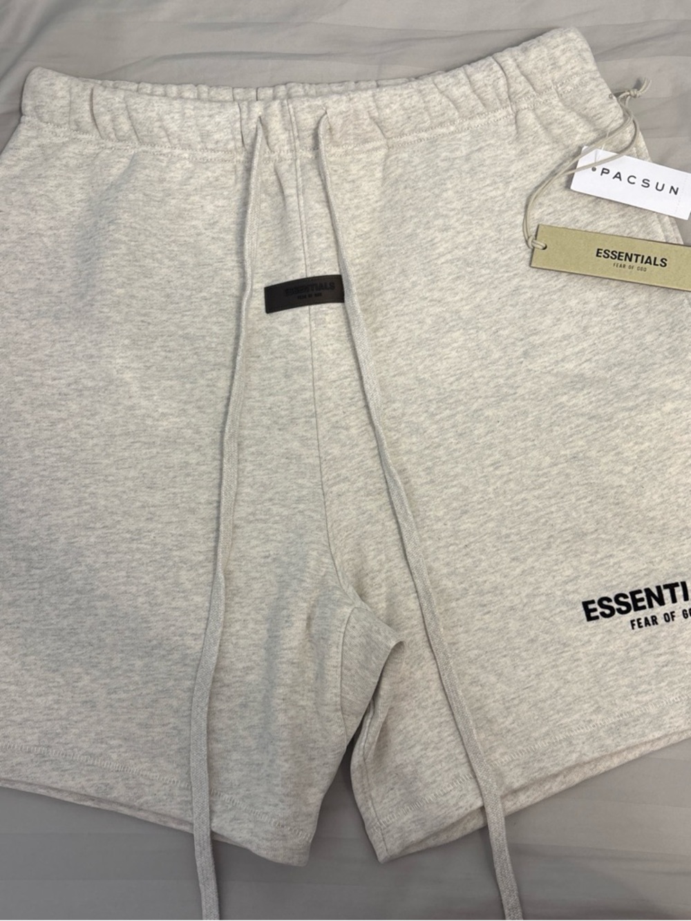 Fear of God Essentials Light Gray Athletic Shorts